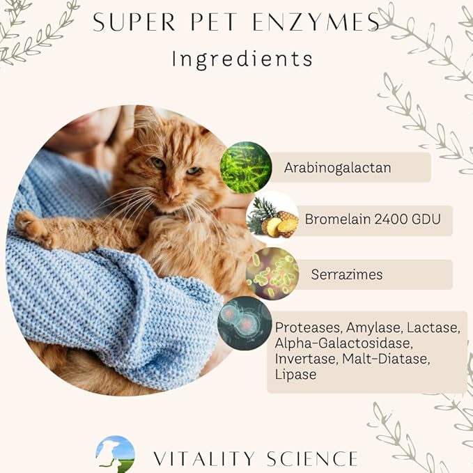 Vitality Science - Gastro Prime Combo for Cats | Supports Normal GI Function and Improves Nutrient Assimilation, Liver (Tuna)