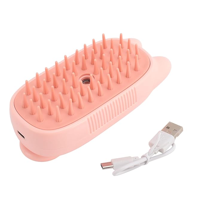 Steam Brush For Cats, One Click Spray Shedding Bath Brush Pet Grooming Brush With Spray Steam Spray Grooming Brush Cat Mist Brush For Cats and Dogs Grooming Supplies,