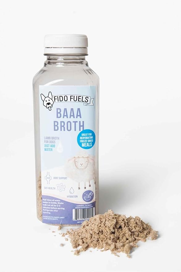 Baaa Broth Freeze Dried Bone Broth - 16oz bottle with 2.5oz Product