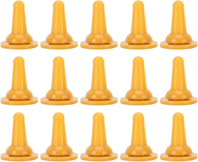 Rengue and Dog Soft Nurse Feeder Accessory High Temperature Suitable for Feeding Bottles or Syringes 15Pcs Pet Silicone Feeding Nipple for Cat Nan Dog Supplies