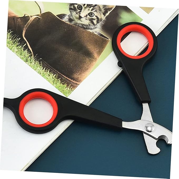 3Pcs Pet Nail Clippers Ergonomic Design Nail Trimmers for Cats and Dogs Professional Pet Grooming Supplies Bag