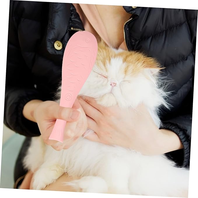 Happyyami 2pcs Cat Slicker Brush for Long Haired Cats Pet Comb Grooming Fur Remover