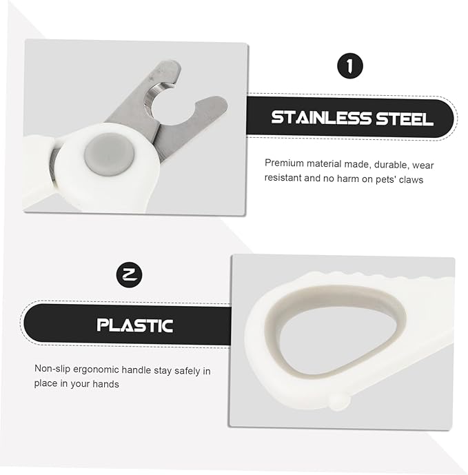 VOSAREA Pet Nail Clipper Safe Handle Cat Claw Cutter for Pets Durable Design Essential Grooming Tool for Dogs and Cats