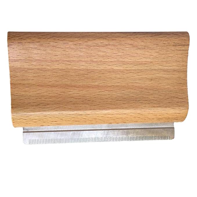 Dog Brush for Shedding, Pet Hair Removal Tool, Cat Grooming Supplies, Wooden Handle Pet Shedding Comb Combs for Dogs, Cats & Horses (Medium)