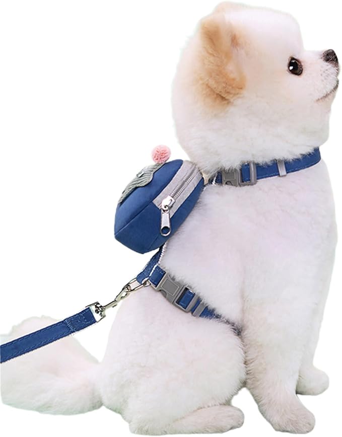 Dog Training Backpack Cute Saddles Bag and Leash for Traveling Travel Camping Camping Dog Saddles Bag Supplies Pet Backpack for Supplies