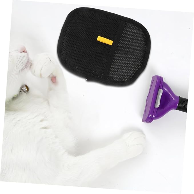 Mipcase Large Dual-Sided PET Hair Remover Gloves for Cats and Dogs Effective Grooming Mittens for Shedding and Cleaning Furniture Carpets and Clothing