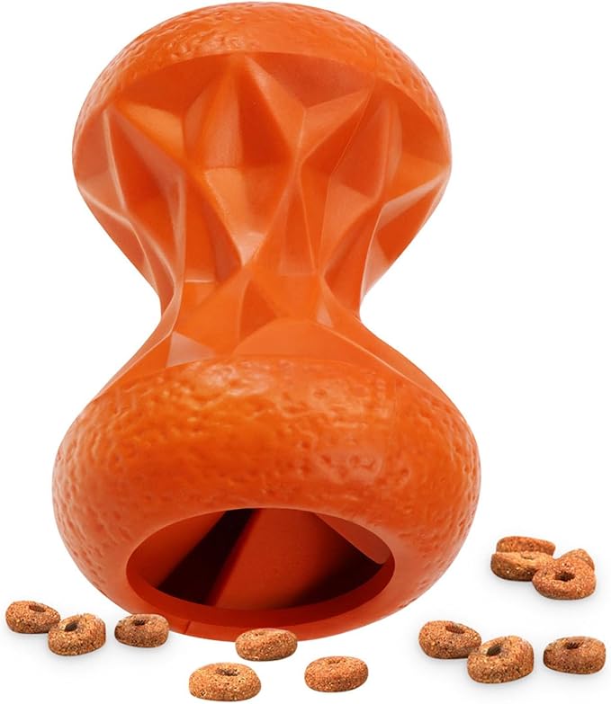 Dog Toys for Large Dogs – Durable Rubber Chew Toy for Aggressive Chewers,Interactive Treat Dispensing Puzzle Ball,Enrichment Dog Toy for Mental Stimulation,Slow Feeder & Boredom Relief,Bacon Gift