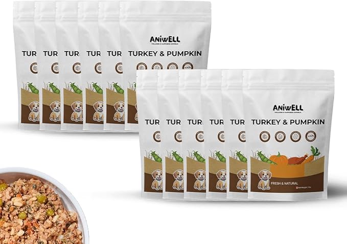 Fresh Food: Made with Real Meat, Veggies & Herbs (Pack of 12) (Turkey & Pumpkin)