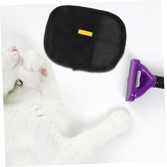 2pcs Double-Sided Pet Grooming Mitts Hair Removal Glove for Dogs and Cats Cat Grooming Tool Brush Pet Hair Remover Mitts for Easy Cleaning