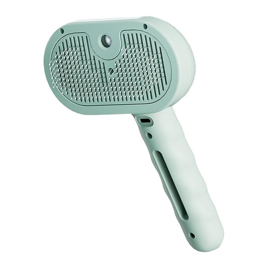 Dog Brush - 11.5x7x20cm Cat Steam Brush | Spritz Defur Comb | USB Rechargeable Cat Steaming Brushes | Self Cleaning Gentle Massage Spray Cleaning For Small Medium Animals With Release Button