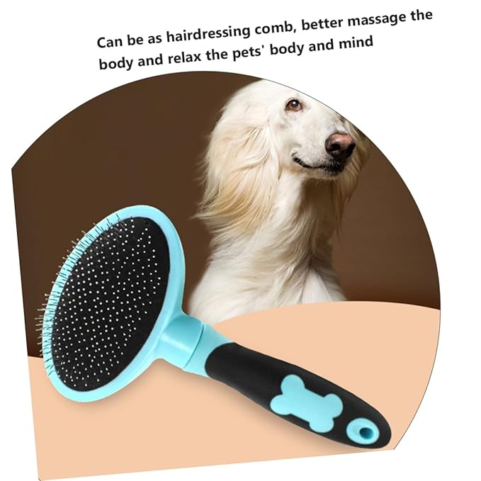 Milisten Indoor Cat Brush Smoothing Brush Pet Comb Gentle Grooming Tool Pet Hairbrush Deshedding Comb