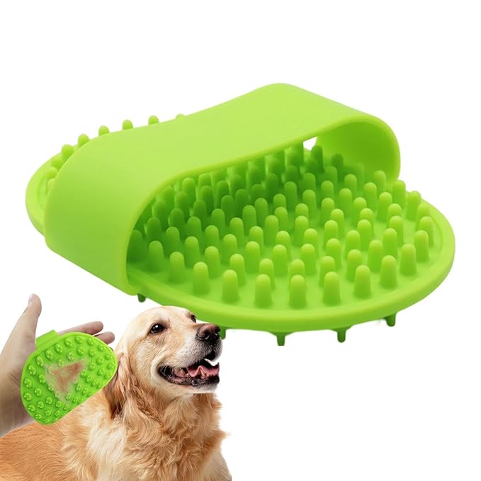 Dog Scrubber for Bath,Soothing Massage Pet Grooming Supplies | Dog Scrubber - for Long Short Haired Puppy Cats Kitten Care