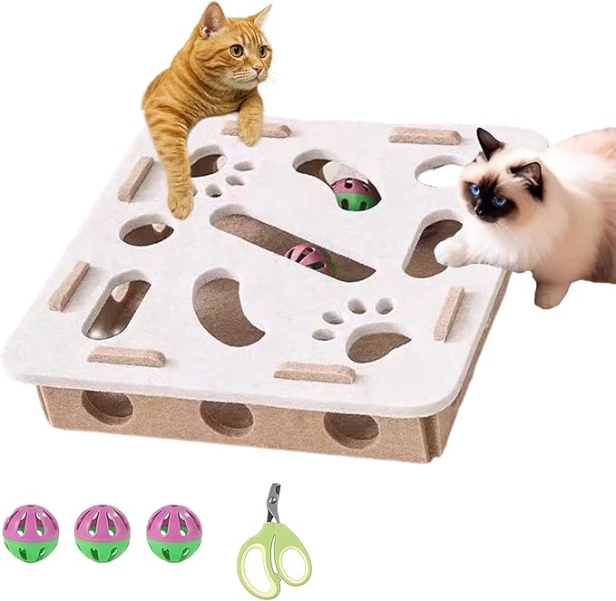 2026 New Cat Nail File Box, Nail File Box for Cats Stress Alternative to Clippers and Grinders, Sandpaper Inside for Indoor Cats Scratching for Indoor Cat (C-1)