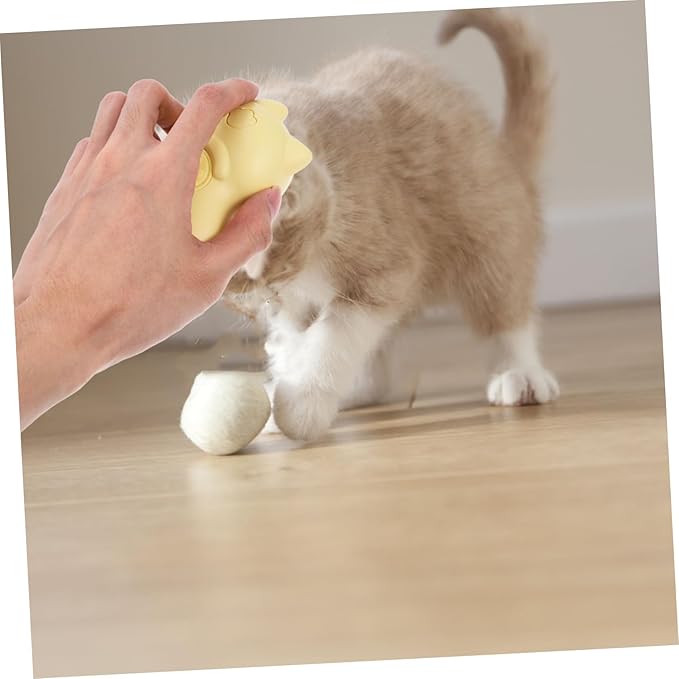 Milisten Rechargeable Cat Steam Brush 3-in-1 Cat Grooming Brush for Shedding Detangling Bathing with Ergonomic Handle and Quick Release Button