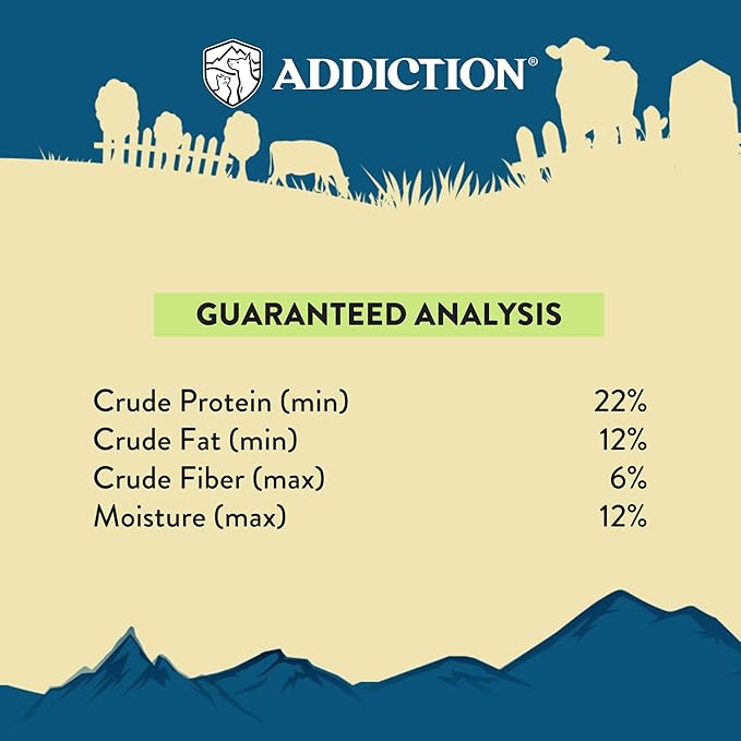 Addiction Steakhouse Beef & Zucchini Air-Dried Grain-Free Dog Food – Complete Meal or Topper with Natural Ingredients for Digestive and Skin & Coat Health, 2lb