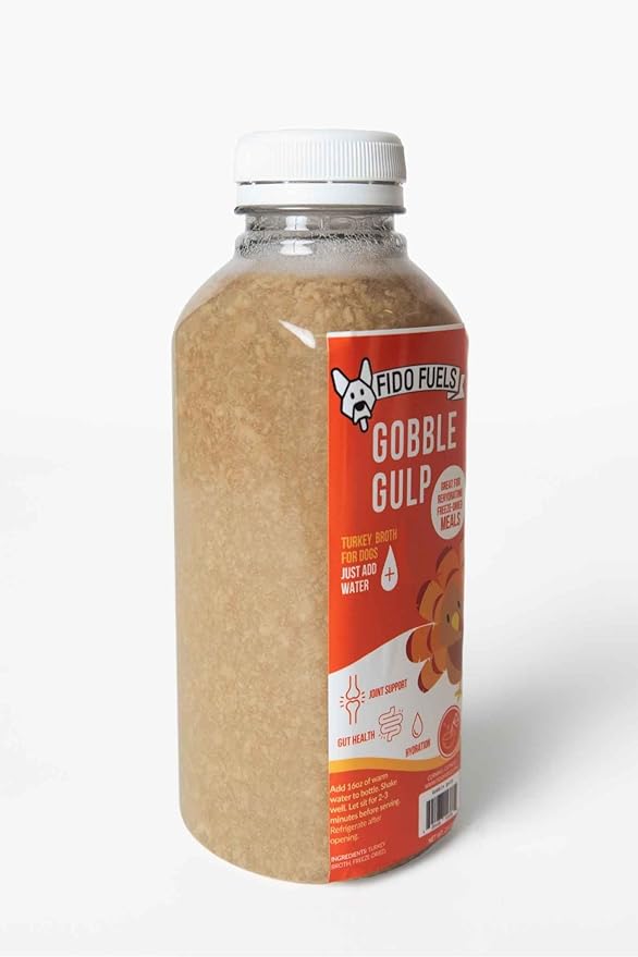 Gobble Gulp Freeze Dried Bone Broth - 16oz Bottle with 2.5oz Bone Broth Product
