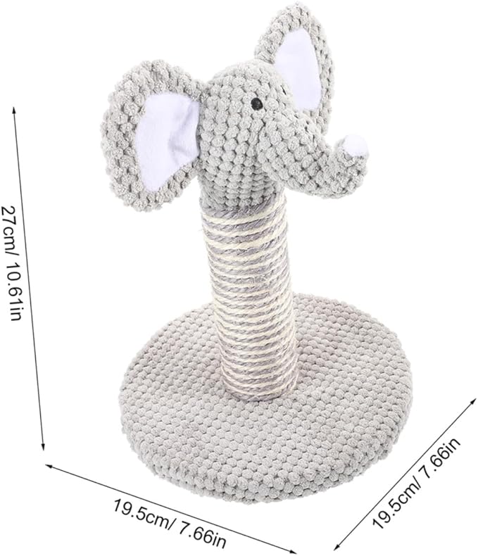 GLEAVI 2pcs Cat Scratching Posts with Animal Patterns Vertical Cat Climber and Comfortable Floor Scratching Pole and Kittens Small Size