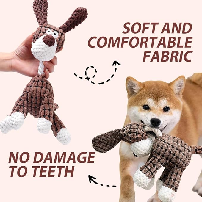 Upgrade Bite Buddy Chew Toy for Dogs, 2025 New Bitebuddy Dog Toy Indestructible Stuffed Animals for Dogs, Cute Soft Resistant Squeaky Dog Toys for Heavy Chewers (A1+A3)