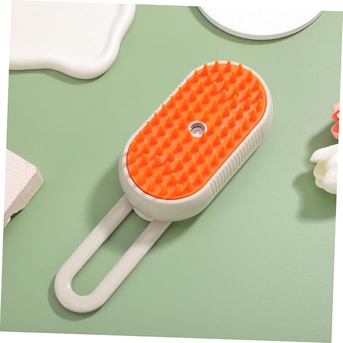 Milisten Pet Grooming Brush with Spray Rotatable Handle for Dog Bathing Cat Shedding Efficient Hair Removal Shedding Control for Long Haired Pets Compact Portable Design