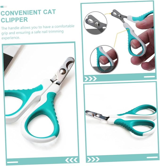 BESPORTBLE Stainless Steel Dog Nail Trimmer and Cat Nail Clipper Ergonomic Design for Safe Smooth Grooming Lightweight Portable Pet Grooming Tool Sky-