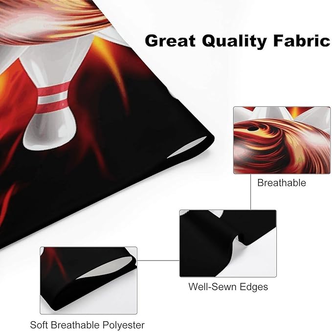 Dog Bandana Spring Pet Scarf Adjustable Triangle Bowling Ball1 Printing Dog Bib Washable Polyester Puppy Bandana for Small Medium Large Dogs Cat Birthday Party Supplies
