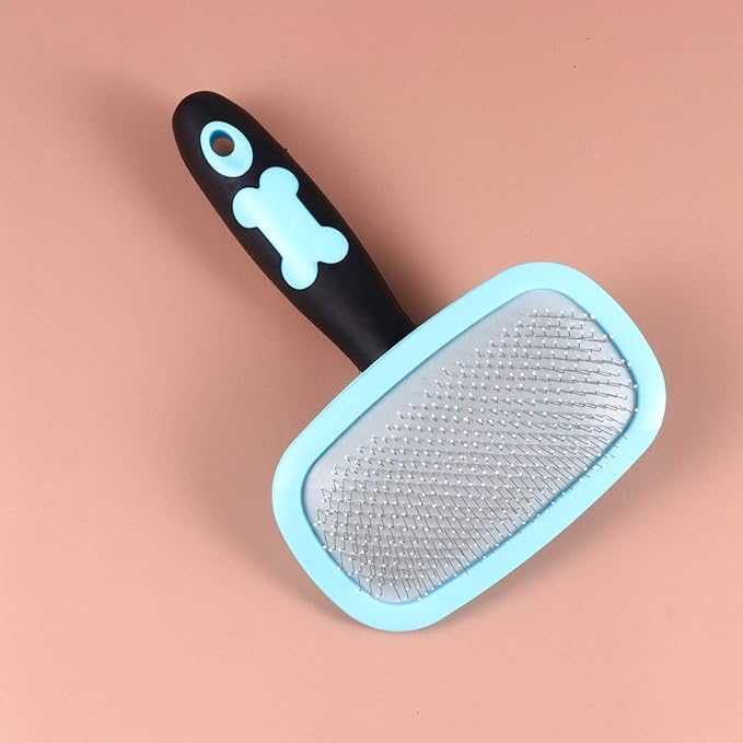 Happyyami Ergonomic Pet Hair Comb Massager Dog Cat Grooming Tool for Easy Hair Removal