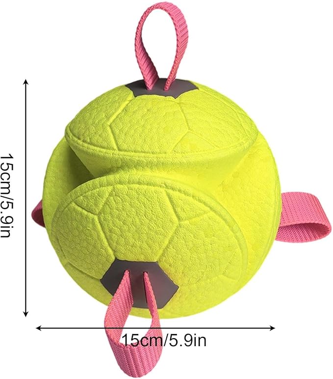 Dog Toy Balls,with Rope Chew Pet Supplies | Small Dog Balls Funny Pet Toys - for Small Large Breed Aggressive Chewers Indoor Outdoor Enrichment Stimulation Boredom