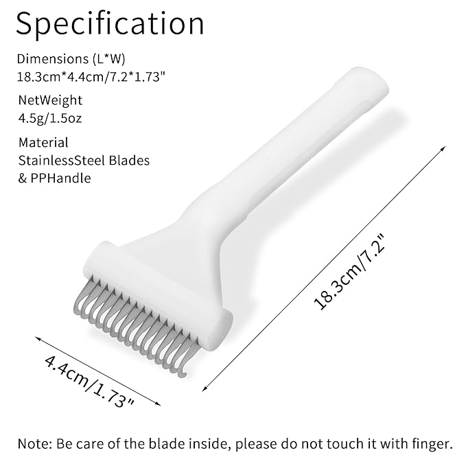 Deshedding Brush for Cats, Pet Grooming Tool for Shedding and Mats Removal, Gentle Cat Brush for Medium to Long Hair Dogs & Cats, White