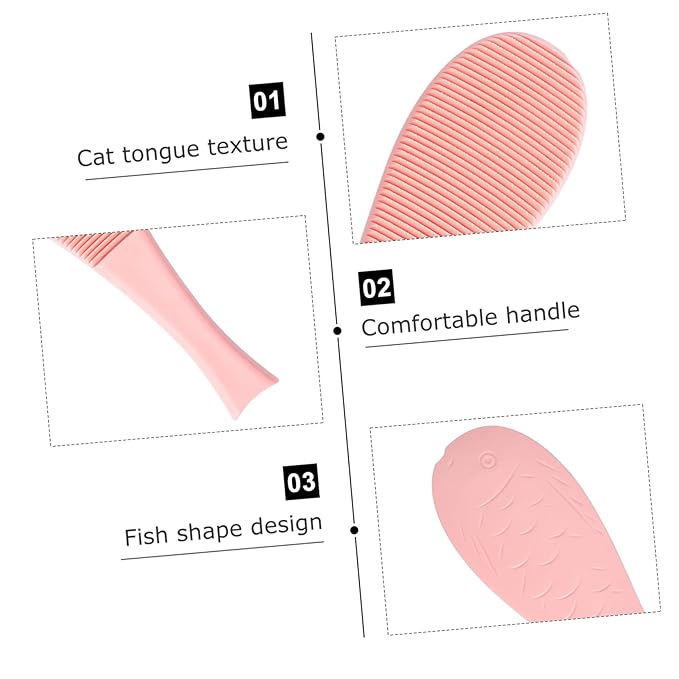2pcs Cat Grooming Comb Pet Hair Remover Soft Brush for Cats Long Hair Travel-friendly