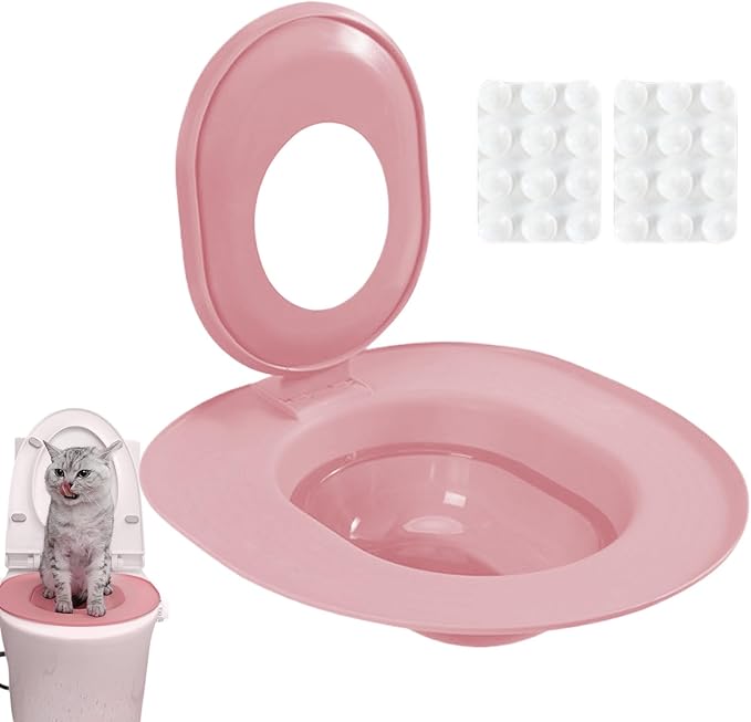 Toilet Training for Cats,Removable Urinal System - Cat Toilet Seat,for Indoor Home Apartment Bathroom Basement Pet Shop