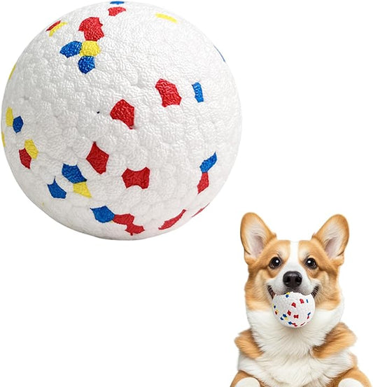 TVM Interactive Dog Toys Ball, Automatic Moving, Bouncing Chew Toys, E-TPU Material, Suitable for Large and Medium-Sized Dogs, Used for Boredom Relief and Daily Training (Orange) (White-A)