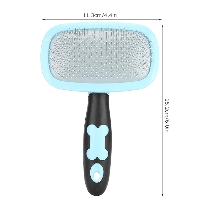 for Cat, for Dog, Deshedding Brush, 360 Degree Rotation, Hair Comb, Removal, Grooming Tool, Pet Supplies (With a little blue)