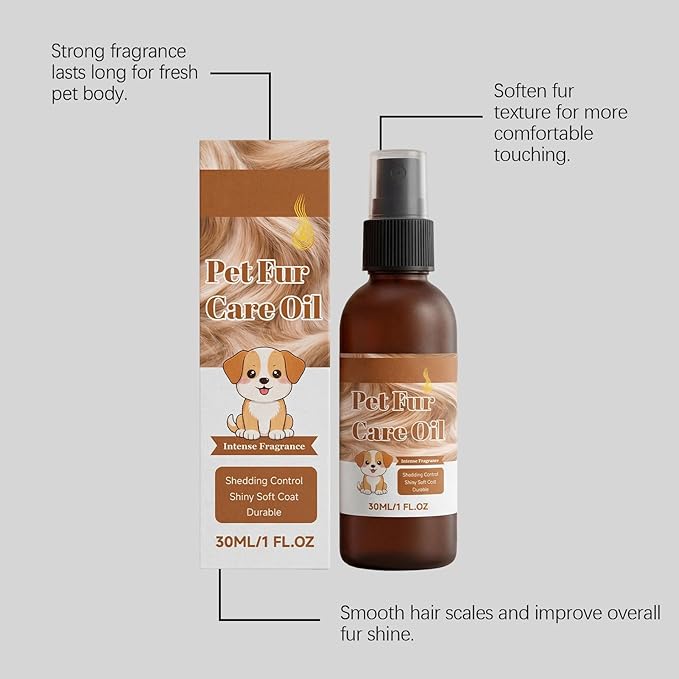 Pet Hair Oil, Gentle Care Aid, 4.06x1.18 Inches Groomers Tool, Professional Nourishing Device with Secure Grip, Compact Supply with Daily Use, Home Accessories for Office Bedroom Living Room and Study