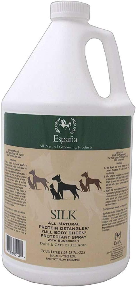 Espana Silk ESP1125DC Specially Formulated Silk Protein Detangler for Dogs and Cats, 135.28-Ounce