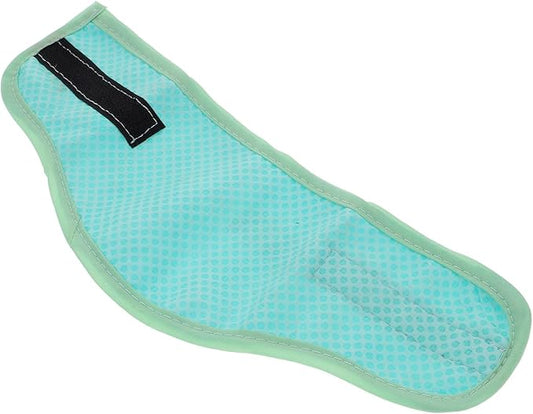 Pet Cooling Scarf Adjustable Cooling Dog Bandana Green Polka Dot Small Summer Supply for Dogs