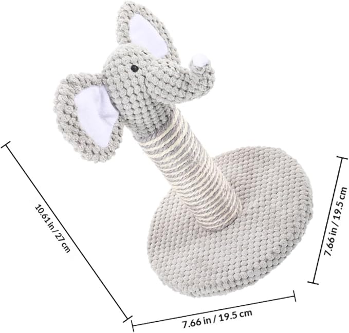 Alipis 2pcs Cat Scratching Posts Set with Natural Sisal Rope, Comfortable and Wear-Resistant Scratcher for Indoor Cats, Small Elephant and Zebra Design for Daily Kitten Use