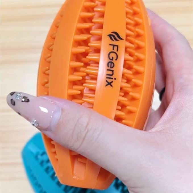 Heavy Duty Dog Ball Toy for Strong Chewers, Natural Rubber Fetch & Chew Balls, Pack of 2 for Large & Medium Dogs