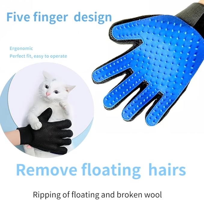 Cat Depilation Gloves Cleaning Grooming Gloves pet Bathing Brushing Off Loose Hair Gloves Left Hand