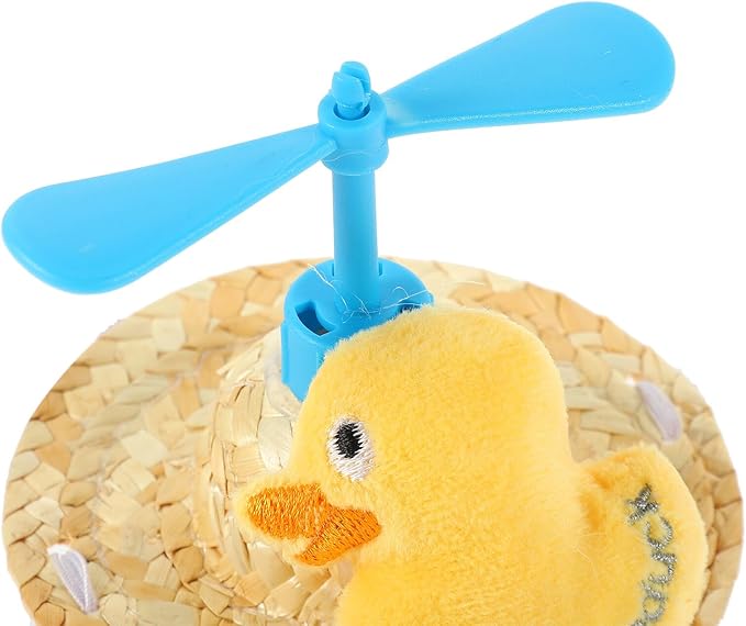 Pet Straw Hat Dragonfly Woven Sunshade Cap Summer Photo Prop for Dogs and Cats, Assorted Styles, Lightweight Breathable Pet Supplies