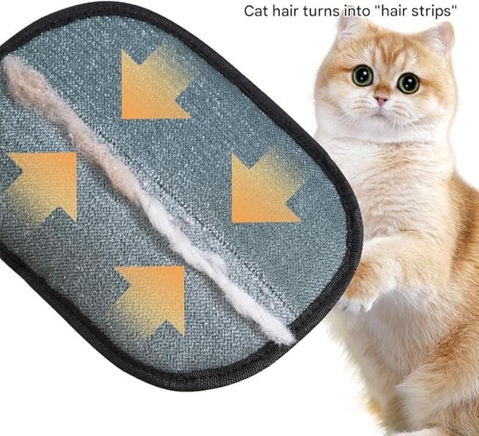 Petraero 2PC Pet Hair Remover Glove for Cats & Dogs, 2025 New Electrostatic Pet Hair Remover Glove, Cat Grooming Gloves for Hair Removal, Grooming Clothes, Sofas