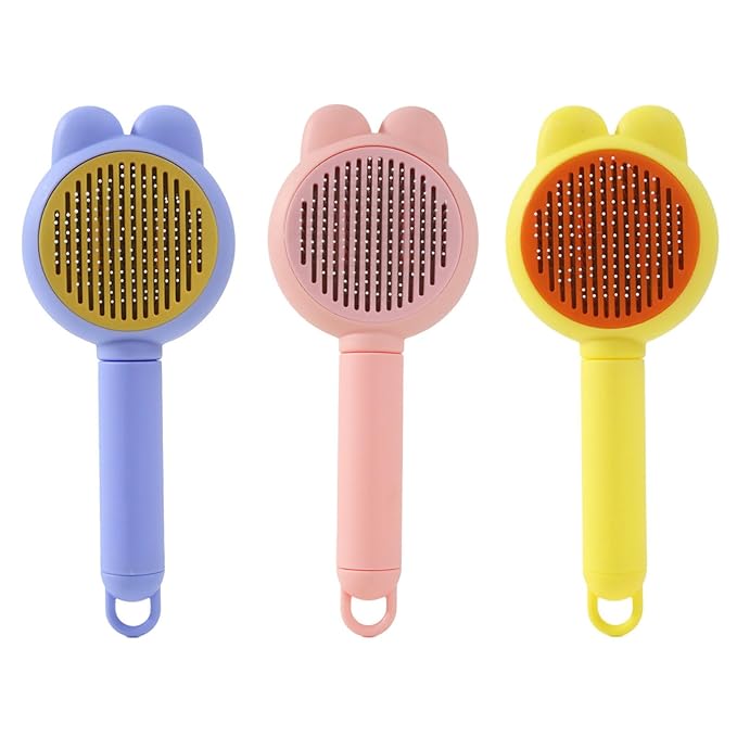 Lovely Shape Pet Comb Deshedding Brush with Easy Function Pet Grooming Accessory Hair Tool Deshedding Brush for Dog Cats