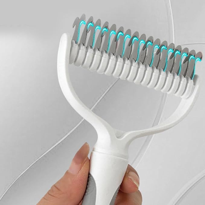 Double Side Pet Comb For Home Salon Use Effective Hair Removal Tool For Loose Hair And Undercoat Cats Grooming Tool Ergonomic Handle Brush