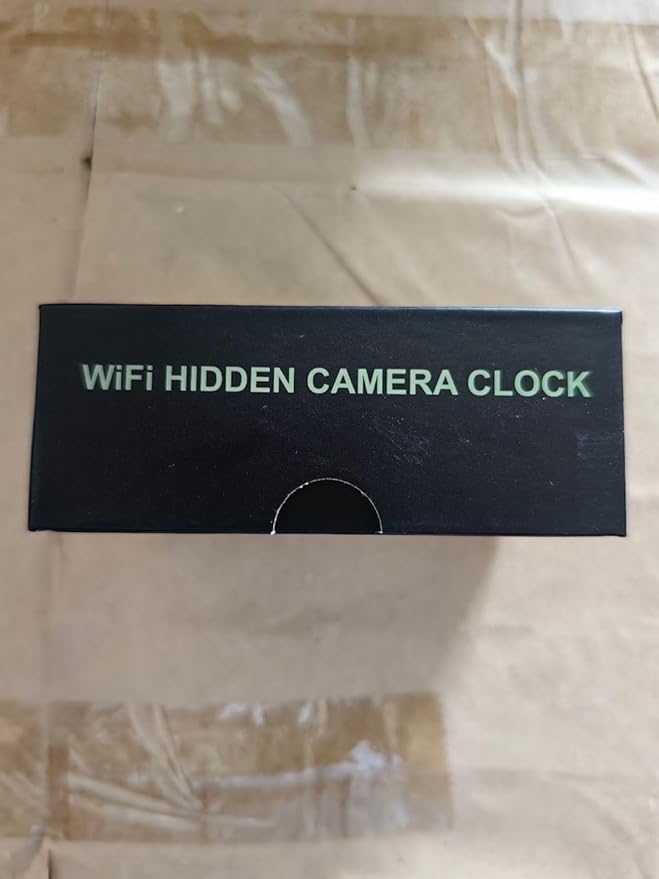 Camera Clock HD 1080P WiFi Video-only Cameras Wireless Night Vision Surveillance Security Nanny Cams for Home/Pet，Silent Video-Only Recording
