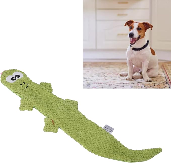 Squeaky Lizard Dog Toy Teeth Grinding Plush Chew Pets Supplies Anxiety Reducing Bite