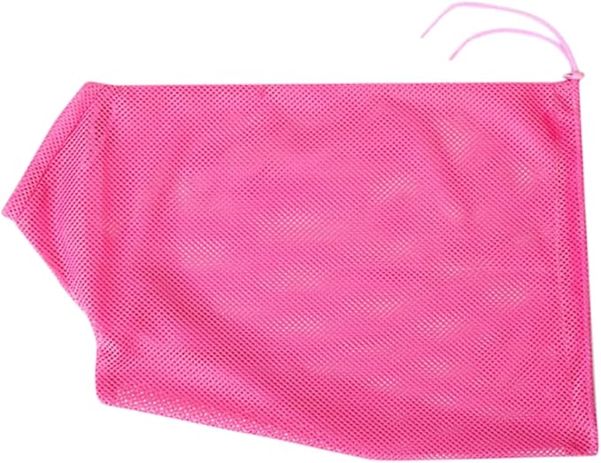 Multi-Function Cat Grooming Bag Pink Mesh Pet Supplies for Bathing Nail Trimming and Medication Administration for Cats and Kittens