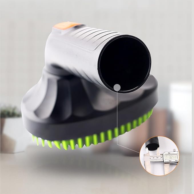 Pet Hair Grooming Brush Vacuum Attachment, Professional Cat Grooming Tools, 18x12x5cm, Soft Puppy Removal, PP Design, Compatible with Most Vacuums, Lightweight