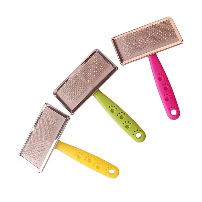 BESTonZON 3pcs Pet Grooming Comb Medium Pet Hair Removal Cleaning Tool Ergonomic Cats Random Massage Comb for Grooming Supplies