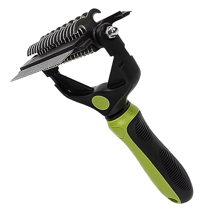 Cat Comb Brushes Dogs Grooming Shedding Supplies Dog Hair Remover Pet Deshedding Brush Pet Fur Knot Cutter Puppy(Orange)