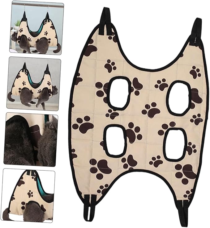 Dog Cat Grooming Hammock Easy to Suspend for Nail Trimming Beauty Random Style