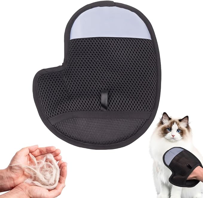 Pet Hair Removal Glove,Electrostatic Pet Grooming Gloves for Cats & Dogs,2025 New Upgrade Efficient Cat Gloves for Grooming,Cat Grooming Gloves for Hair Removal,Reusable Pet Hair Remover Glove (1PC)